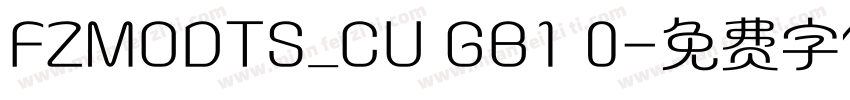 FZMODTS_CU GB1 0字体转换